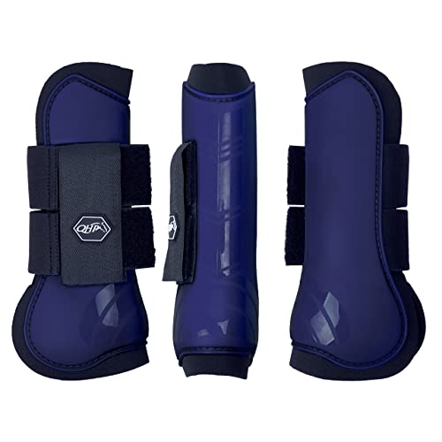 Guêtres avant néoprène QHP coque rigide protection tendons cheval