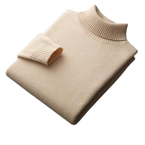 Pull en tricot cachemire homme contre le froid col haut respirant
