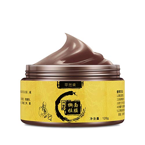 FREEORR Herbal Mask Cream Peel off Mask Acne Treatment Deep Skin Cleansing Transitional Blackhead Removal Exfoliate Tighten Pore Purifying Mask Cream (120g)