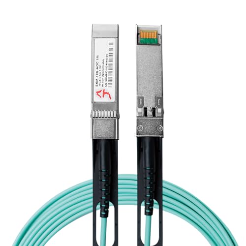 Ya en mundofriki.es: XikeStor Cable AOC SFP+ 10G 3m - Óptico Activo Direct-Attach (10GBASE-AOC) - Compatible Cisco SFP-10G-AOC3M, Ubiquiti, Netgear, Mikrotik, TP-Link - Plug & Play Switches/Servidores