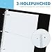 Yeplan Spiral Notebooks 6 Pack, College Ruled Notebook Paper, 1 Subject Notebook for School & Work, 8