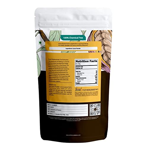 Image of Sihi Chocolaterie - Cacao powder organic (unsweetened) | Pure, fresh and natural | Physically pressed | Best for energy snacking /baking | High in antioxidants | Vegan - 150g (Pack of 2)