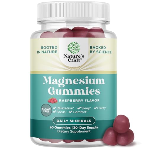 Sugar-Free Extra Strength Calm Magnesium Gummies for Adults - Relaxing Magnesium Citrate Gummies...