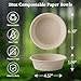 ECOLipak 20 OZ 150 Count Paper Bowls, Disposable Compostable Large Soup Bowl, Heavy Duty Bagasse Bowls for Family Lunch, Dinner Meals, Camping, Party