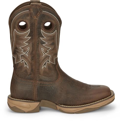 Tony Lama Rasp 11' Work Boots for Men - TLX Work Good Collection - Premium Full Grain Leather Western Cowboy Style, Tumbleweed - 12 EE