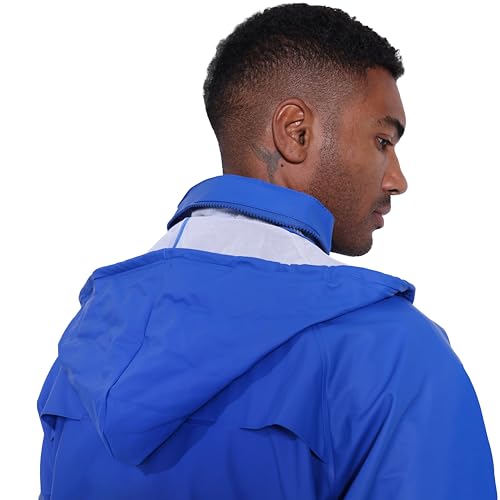 Image of Men's Workwear 3-Piece Waterproof PU Rain Suit Set | Hooded Jacket & Bib Pants, Sealed Seams, Storm Flap, Adjustable Suspenders, Flap Pockets, Outdoor Work, Fishing, Farming