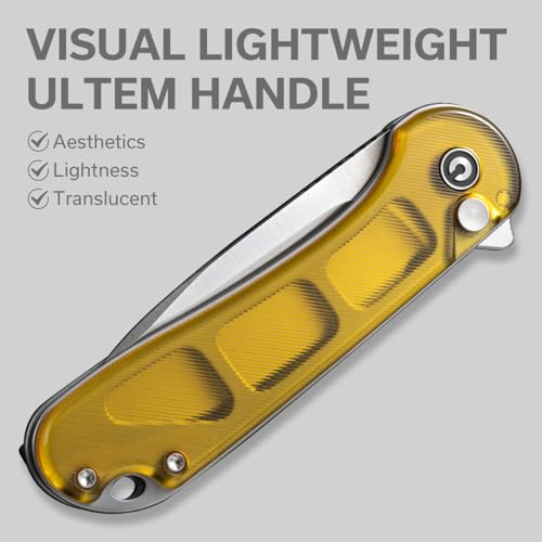 Image of CIVIVI Elementum II Pocket Knife, Utility Knife with 2.96 inch Nitro-V Blade Ultem Handle for Camping Fishing Hunting C18062P-7
