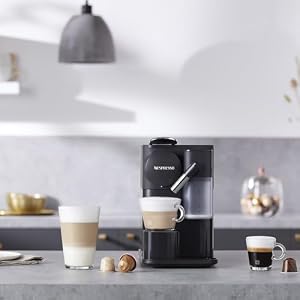 Nespresso Lattissima One Original Espresso Machine with Milk Frother by De'Longhi, Shadow Black Nespresso Lattissima One Original Espresso Machine with Milk Frother by DeLonghi Shadow Black