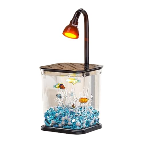 Petits aquariums avec lumières pour petits espaces sans bruit et sans stress - 8