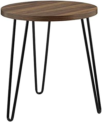 Ameriwood Home End Table, laminated particleboard, Walnut, 55.5cm (H) (W) x 50.1cm (D)