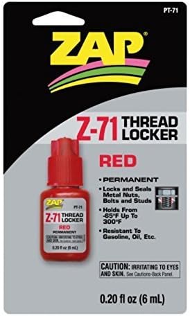 Pacer PT71 Z-71 Red Thread Lock, .20 oz New by Pacer Technology (Zap)