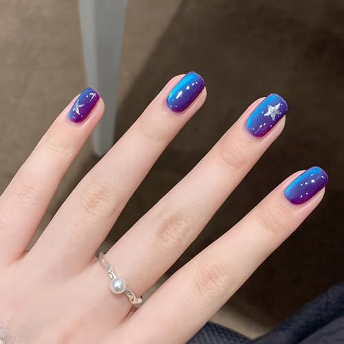 Esmalte gel efecto gato holográfico azul y morado 15ml miniatura 6