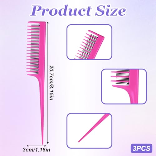 Peines Triple Teasing TIESOME 3 pcs 20.7 cm miniatura 2