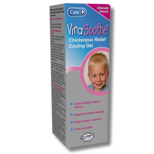 Care ViraSoothe Gel Chickenpox Relief Cools and Soothes Skin Suitable 6+ Months Old Supports Natural Healing Helps Stop the Itch Clinically Proven Effective Relief Against Symptoms 75g Gel