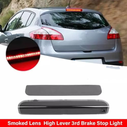 Feu arrière fumé 3e Case Megane 3 : feu de stop central pour version Hatchback 2008-2016