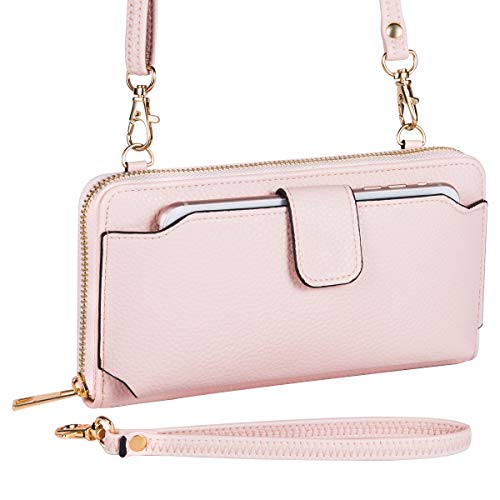 Image of K . A Womens Wristlet Wallet Crossbody Bag Cellphone Purse Handbag RFID Card Slots 2 Strap Wrist