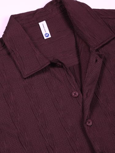 Image of Thomas Scott Men Polyester Blend Solid Oversized Fit Shirt