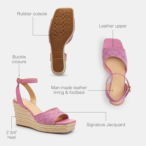 Coach Women's Signature C Espadrille Wedge Platform3