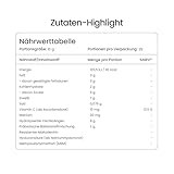 Marine Kollagen Pulver – Hydrolysiertes Fischkollagen – Hoher Proteingehalt – Präbiotische Ballaststoffmischung – Vitamin C – Hyaluronsäure – MSM – Zuckerfrei – Gummily