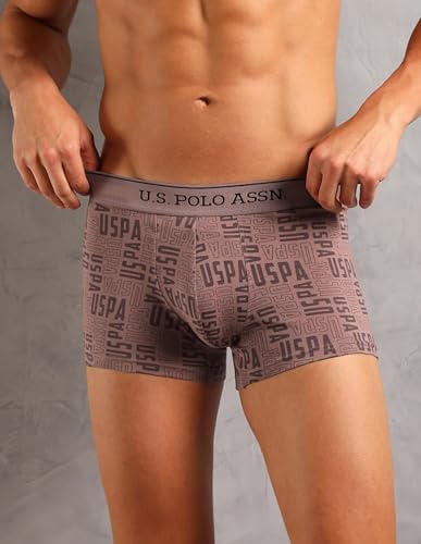 Image of U.S. Polo ASSN. Mens OET17 Solid Breathable Underwear Trunks - Pack of 3