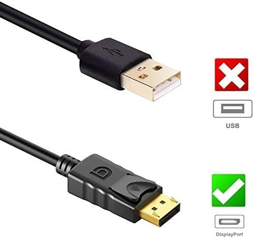 Image of FENTICO DisplayPort to HDMI Adapter, DP to HDMI Converter Cord Compatible with Computer, Desktop, Laptop, PC, Monitor, Projector, HDTV (UNI-Directional)