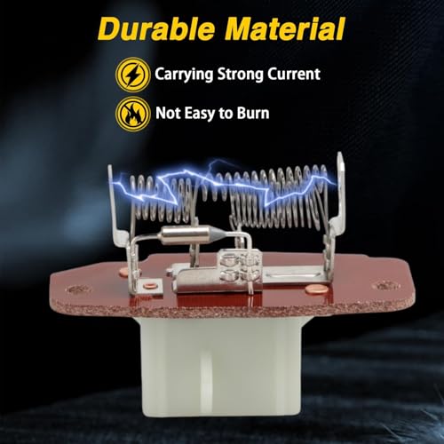 Image of HVAC Blower Motor Resistor with Connector Wire Harness Compatible with Ford E-150 E-250 E-350 E-450 E-550 F-250 F-350 F-450 F-550 Econoline Replace #: 4C2Z19A706AA, F6UZ19A706AA