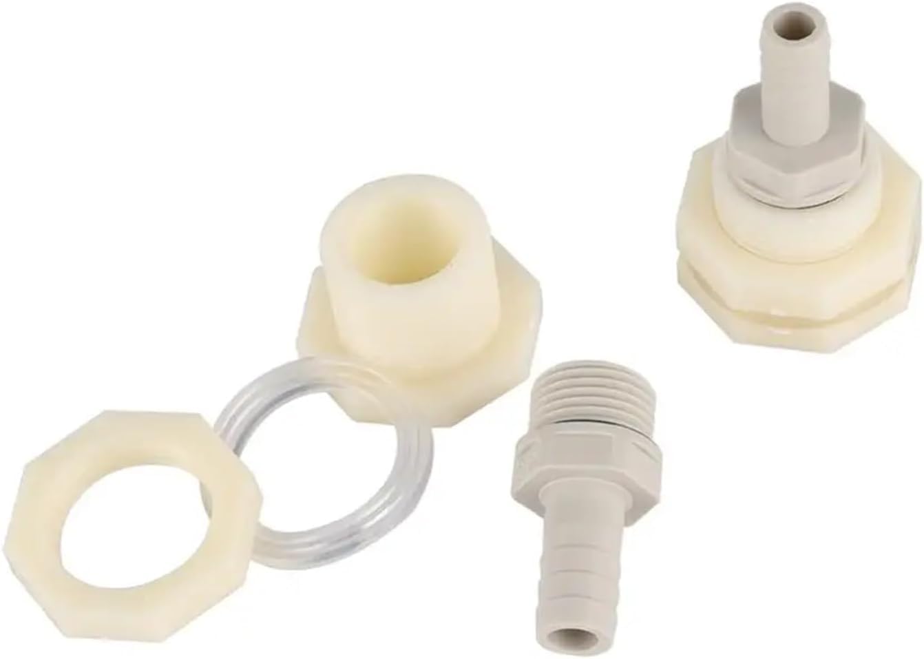 Conector de Manguera Conector Reductor de Tubo de Agua, Rosca Hembra de 1/2" a Conector dentado de 8/10/12 mm, Ideal for jardinería, Agricultura, riego, acuarios y Tanques de Agua.(12mm)
