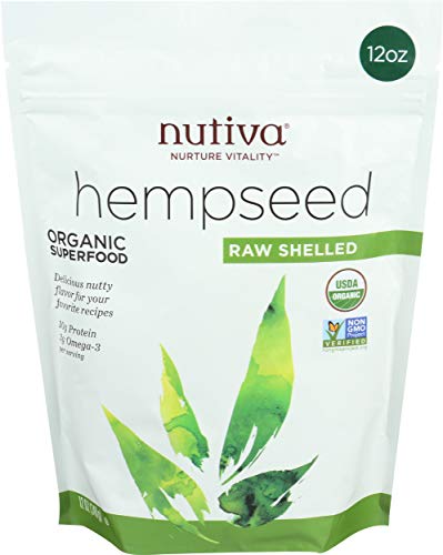 Nutiva Organic Hempseed, Raw Shelled, 12 Ounce