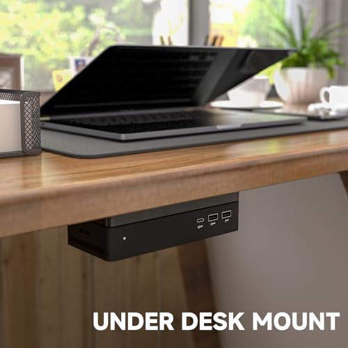 Support Dell UD22 dock universel en acrylique noir de qualité supérieure - 6