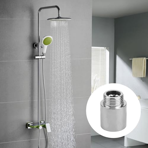 2 Stück HahnverläNgerung 1/2 Zoll HahnverläNgerung Wasserhahn Fitting Edelstahl 1/2 Zoll VerläNgerung für WasserhäHne Eckventile DuschköPfe GewindeverläNgerung Wasseranschluss (Verlängerung 2 cm)