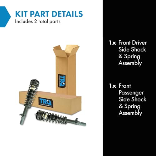 Image of TRQ Front Complete Shock Strut Spring Assembly LH RH Pair Set for Milan Fusion
