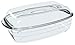 Ôcuisine Kochtopf Rechteckige Kasserolle, 3,0 l, Glas, durchsichtig, 6.48 cm