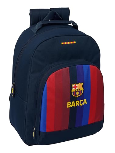 F.C. BARCELONA 1ª EQUIPACIÓN 26/27 - Mochila Escolar Adaptable a Carro, Mochila, Ideal para Niños de Diferentes Edades, Cómoda y Versátil, Calidad y Resistencia, 32x15x42 cm
