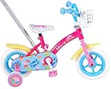 Peppa Pig - Bicicleta para niña con caña de Empuje, Color Fucsia