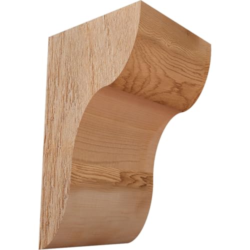 Ekena Millwork COR06X06X10CAR00RWR 6"W x 6"D x 10"H Carmel Rough Sawn Corbel, Western Red Cedar