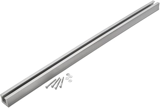 Rockler 4 Tracks for Ceiling Track System - Track for Rolling Trolley & Hooks - Durable PVC Ceiling Track - Great for Hanging Tools, Utility Lights, More - Easy to Install Hanging Accessories