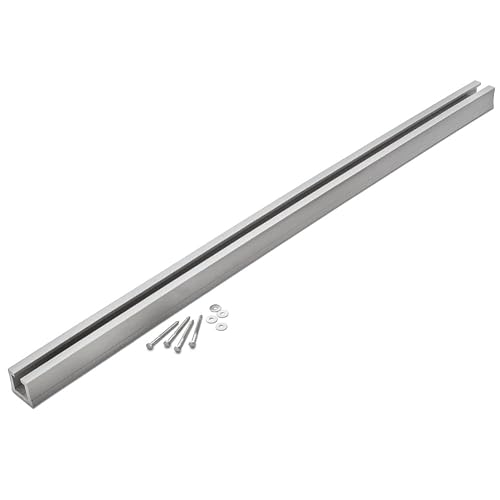 Rockler 4’ Tracks for Ceiling Track System - Track for Rolling Trolley & Hooks - Durable PVC Ceiling Track - Great for Hanging Tools, Utility Lights, & More - Easy to Install Hanging Accessories