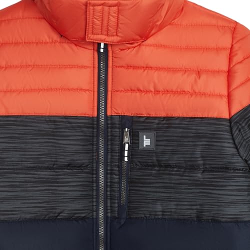 Image of LONDON FOG Boys' Heavyweight Hooded Puffer Jacket with Sherpa-Lined Hood & Fleece Beanie