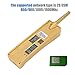 Tosuny Vintage Retro Brick Cell Phone Mobile Phone, Four Card Four Standby QuadBand 2G Retro Bluetooth New Classic Old Mobile Phone, 2G GSM 850/900/1800/1900Mhz (Gold)