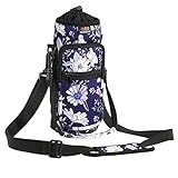 Nuovoware Water Bottle Carrier Bag, Bottle Pouch Holder, Adjustable Shoulder Hand Strap 2 Pocket...