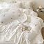 Housse De Couette 240x260cm Sedefen Vert Blanc Feuilles Floral - Parure De Lit 2 Personnes Avec Fermeture Éclair Et 2 Taies D'Oreiller 65x65cm En Microfibre Douce