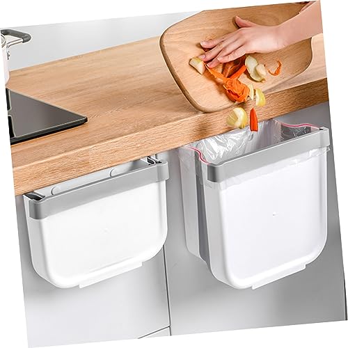 Caneca de basura plegable blanca para pared MAGICLULU miniatura 5