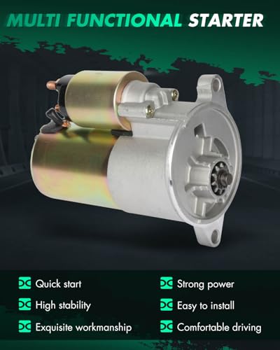 Image of SCITOO Starter Motor SFD0046 6647 for Ford F-Series Pickups 1999 2000 2001 2002 2003 2004 2005 2006 2007 2008 4.2L (256) V6 ‎1.4kW /12 Volt CW 10-Tooth Pinion