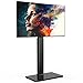 FITUEYES Universal TV Stand Base with Swivel Mount Height Adjustable for 32 to 65 Inch TV, TT107501MB