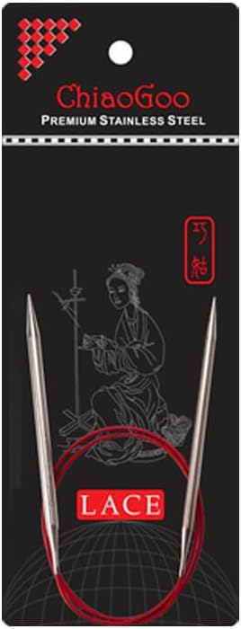 Red Lace Circular, 16-Inch (40 cm), US 2.5 (3 mm)