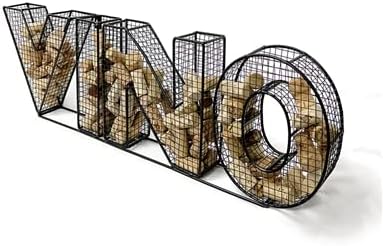 Oenophilia Colector de corcho de metal Vino, color negro