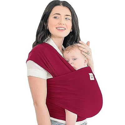KeaBabies Baby Wrap Carrier - All in 1 Original Baby Carrier Newborn to Toddler Sling, Easy to Wear, Hands Free Bonding, Lightweight, Breathable Infant Wraps Royal Magenta