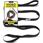 Stretching Strap Non Elastic Yoga Strap with Loops - Stretching Band for Physical Therapy, Stretch Bands for Exercise and Flexibility - Stretch Strap with 10 Loops, Hamstring & Leg Stretcher by CTRL Sports