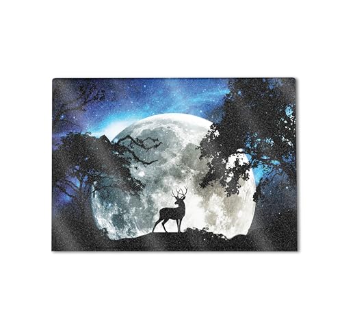 Image of Glossy Glitter Gaming Skin Compatible with HP Envy x360 16 inch (2023) - Moonlight Deer - Premium 3M Vinyl Protective Wrap Decal Cover - Easy to Apply | Crafted in The USA by MightySkins