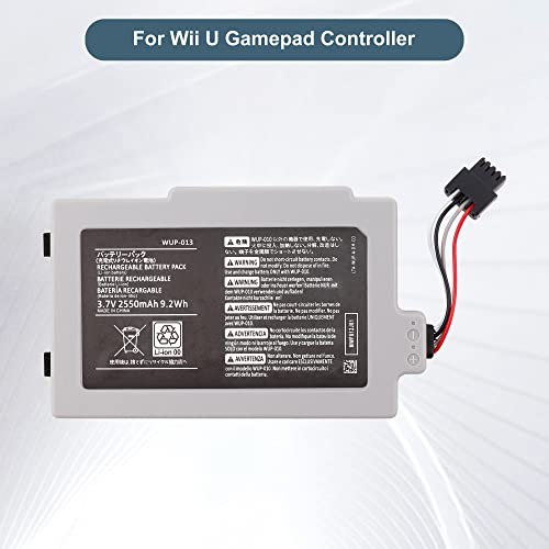 Image of Replacement Battery WUP-013 WUP-010 Compatible with Wii U Gamepad Controller with Tools